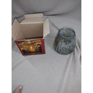Mosaic candle holder glass